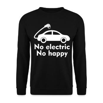 Voiture électrique Véhicule électrique - Sweat-shirt Unisexe - noir - Devant - Alina (178cm) & Michal (187cm)