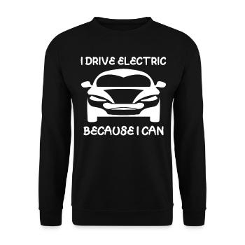 Electric Car E-Car Electric Vehicle - Unisex Pullover - Schwarz - Vorne - Alina (178cm) & Michal (187cm)