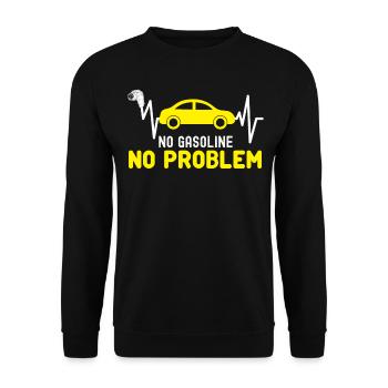 Electric Car Charger Electric Vehicle - Unisex Sweatshirt - black - Front - Alina (178cm) & Michal (187cm)