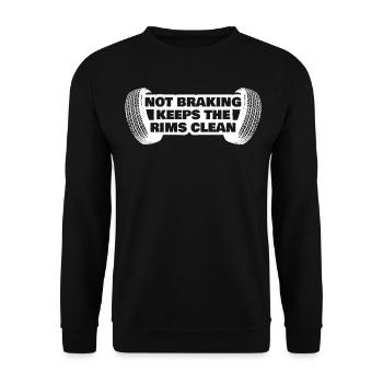 Cars Traffic Rush Hour Driver Commuting - Unisex Pullover - Schwarz - Vorne - Alina (178cm) & Michal (187cm)