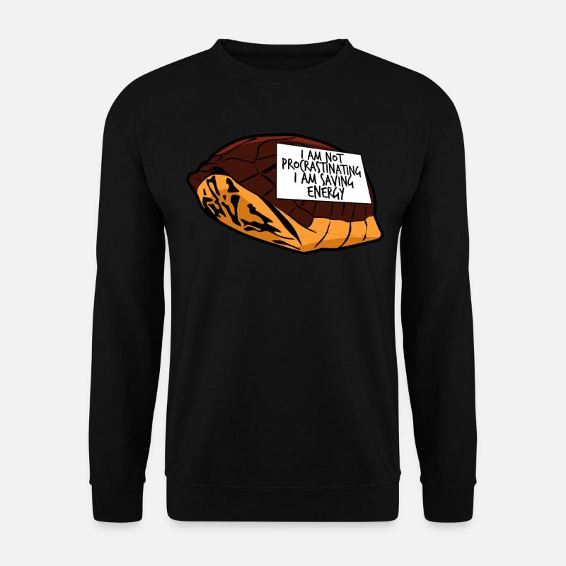 Procrastinating Turtle Procrastinators - Unisex Sweatshirt - black