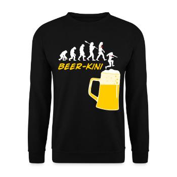 Beer Drinking Brewing Home Brewery - Unisex Pullover - Schwarz - Vorne - Alina (178cm) & Michal (187cm)