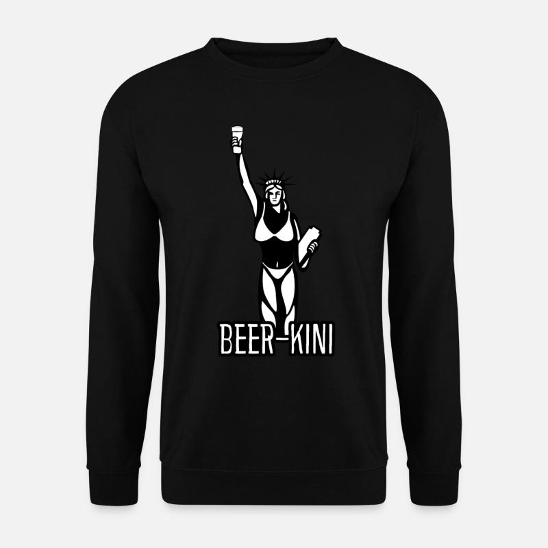 Statue of Liberty with Beer - Unisex Pullover - Schwarz