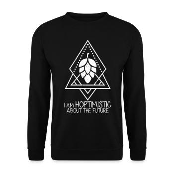 Bière Hop Brewing Bière artisanale - Sweat-shirt Unisexe - noir - Devant - Alina (178cm) & Michal (187cm)