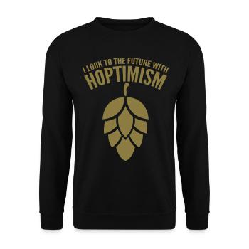 Beer Hop Brewing Craft Beer Malt - Unisex Sweatshirt - black - Front - Alina (178cm) & Michal (187cm)