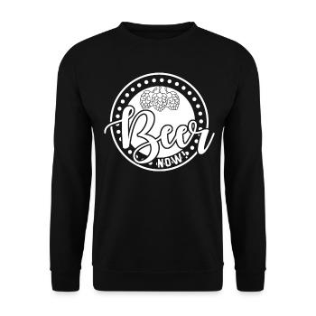 Hop Beer Brewing Craft Beer Malt - Unisex Sweatshirt - black - Front - Alina (178cm) & Michal (187cm)