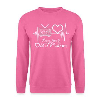 Années 80 Rétro TV Télévision Années 90 - Sweat-shirt Unisexe - rose - Devant