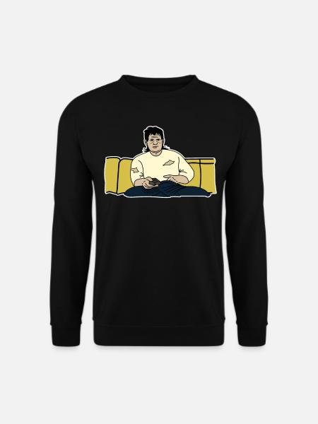 Lazy Couch TV Watching - Unisex Sweatshirt - black