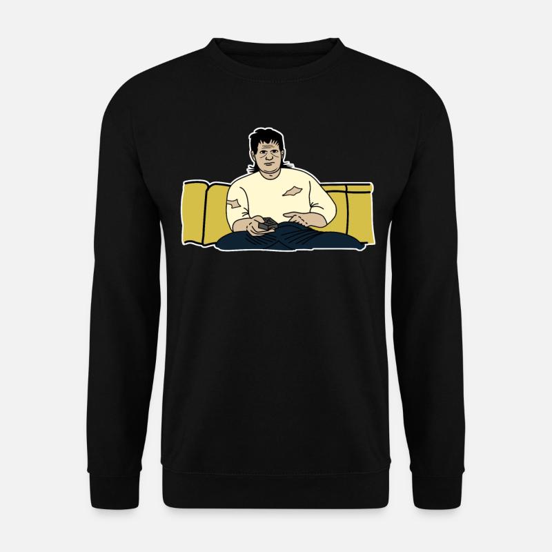 Lazy Couch TV Watching - Unisex Sweatshirt - black