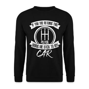 Combustion Engine Mechanics Car Mechanic - Unisex Sweatshirt - black - Front - Alina (178cm) & Michal (187cm)