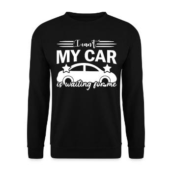 Mécanique moteur Mécanique automobile Combustion - Sweat-shirt Unisexe - noir - Devant - Alina (178cm) & Michal (187cm)