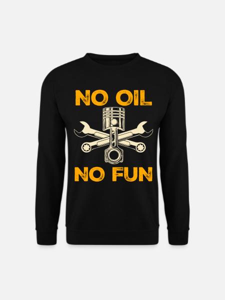 Piston Engine Car Mechanic Combustion - Unisex Pullover - Schwarz