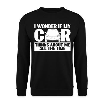 Mechanic Engine Tuning Car Guy - Unisex Pullover - Schwarz - Vorne - Alina (178cm) & Michal (187cm)