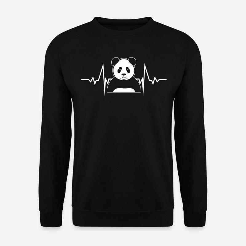 Pandas Panda géant Panda Ours - Sweat-shirt Unisexe - noir