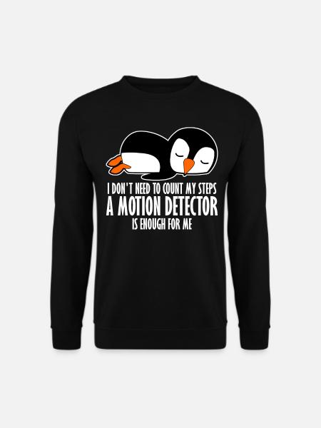 Sleeping Penguins Lazy Penguin - Unisex Sweatshirt - black
