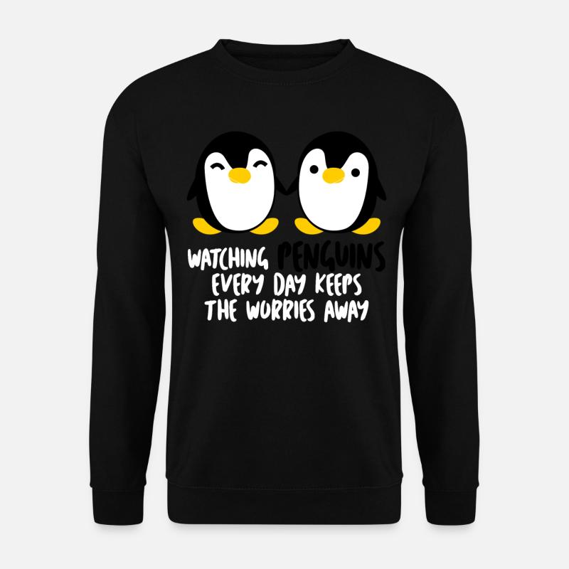 Pingouins - Sweat-shirt Unisexe - noir