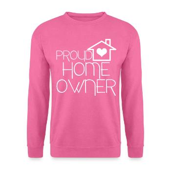 Pendaison de crémaillère Immeuble Propriétaire - Sweat-shirt Unisexe - rose - Devant