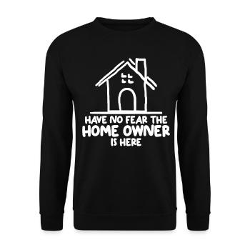 Construction de maison Pendaison de crémaillère du propriétaire - Sweat-shirt Unisexe - noir - Devant - Alina (178cm) & Michal (187cm)