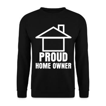 House Building Homeowner Housewarming - Unisex Sweatshirt - black - Front - Alina (178cm) & Michal (187cm)