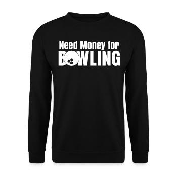 Quilles Bowling Boule Bowling Bowling - Sweat-shirt Unisexe - noir - Devant - Alina (178cm) & Michal (187cm)