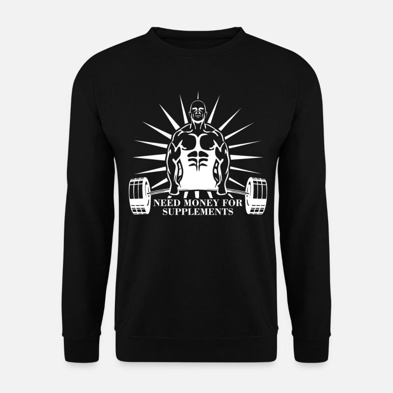 Bodybuilder Bodybuilding Supplements - Unisex Sweatshirt - black