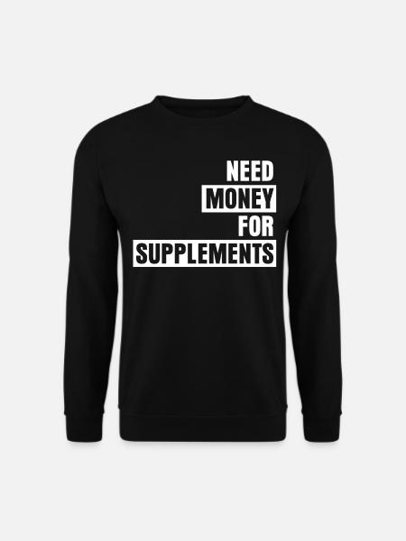 Bodybuilding Supplements Bodybuilders - Unisex Sweatshirt - black