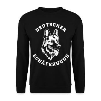 Chien de berger - Sweat-shirt Unisexe - noir - Devant - Alina (178cm) & Michal (187cm)