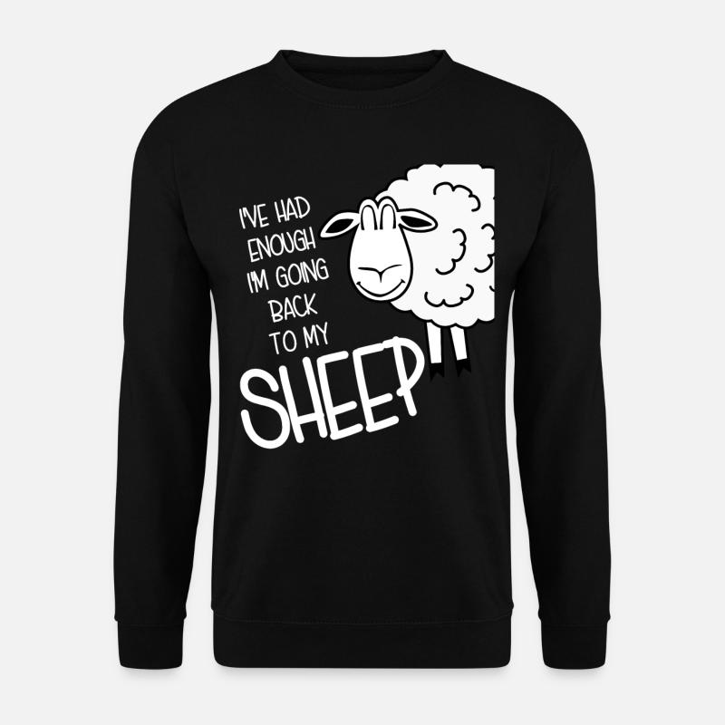 Sheep Shepherd Farmer - Unisex Sweatshirt - black