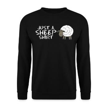 Cheap Farmer Sheep - Unisex Pullover - Schwarz - Vorne - Alina (178cm) & Michal (187cm)