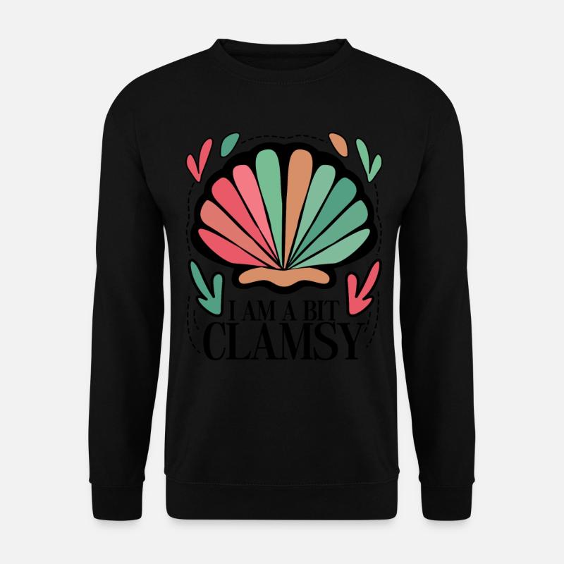 Clam Seashells Sea Shell Clams - Unisex Sweatshirt - black
