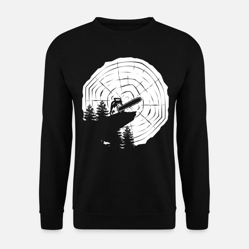 Moottorisaha moottorisaha Metsuri polttopuut - Unisex svetaripaita - musta