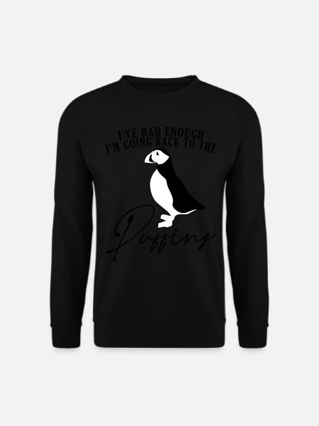 Puffins Puffin - Unisex Pullover - Schwarz
