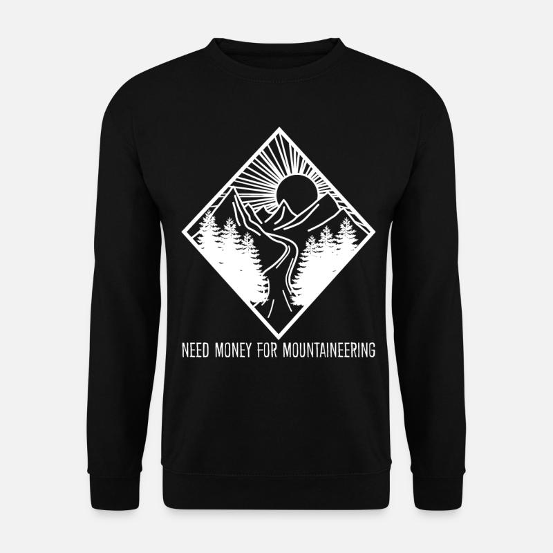 Mountain Trekking Mountains Hiking - Unisex Sweatshirt - black