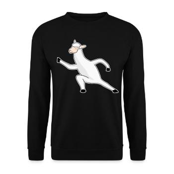 Qigong Qi Gong Karate Thai Chi Chigong - Unisex Pullover - Schwarz - Vorne - Alina (178cm) & Michal (187cm)