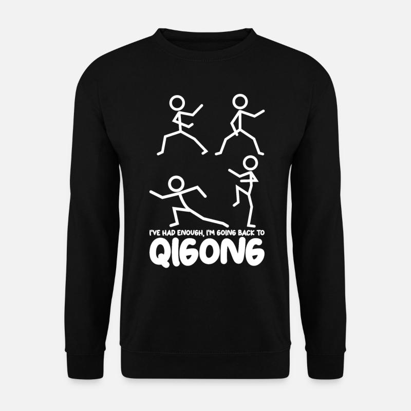 Qi Gong Karate Thai Chi Chigong Qigong - Unisex Pullover - Schwarz