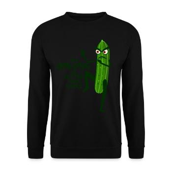 Qi Gong Cucumber Thai Chi Chigong Qigong - Unisex Pullover - Schwarz - Vorne - Alina (178cm) & Michal (187cm)