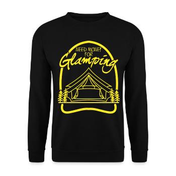 Camping, Glamping, Camping-car, Camping-car, Camping-car - Sweat-shirt Unisexe - noir - Devant - Alina (178cm) & Michal (187cm)