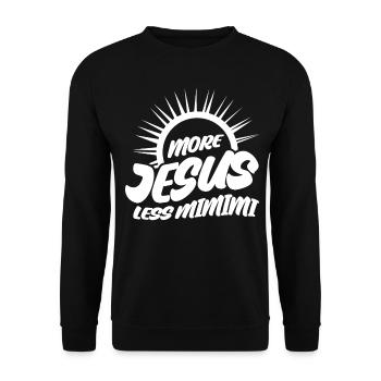 Bible croisée Jésus-Christ christianisme - Sweat-shirt Unisexe - noir - Devant - Alina (178cm) & Michal (187cm)
