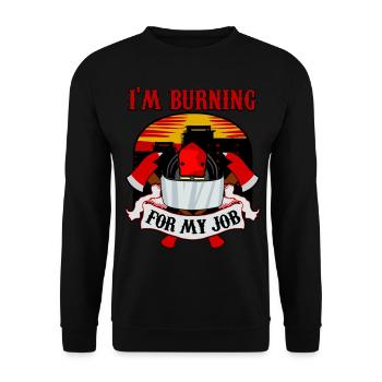Jeunes pompiers Caserne de pompiers Pompiers - Sweat-shirt Unisexe - noir - Devant - Alina (178cm) & Michal (187cm)