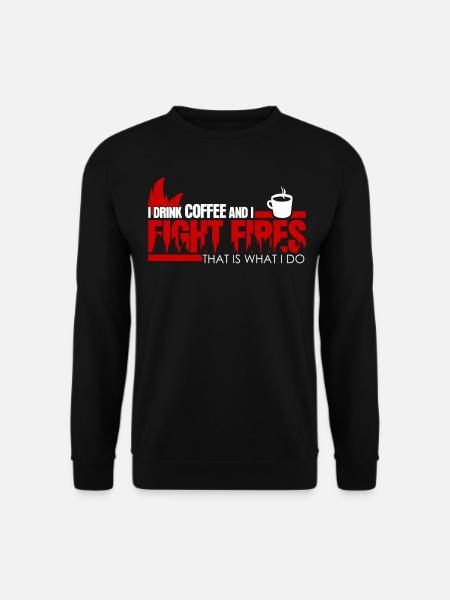 Pompier Pompier Jeunes Pompiers - Sweat-shirt Unisexe - noir