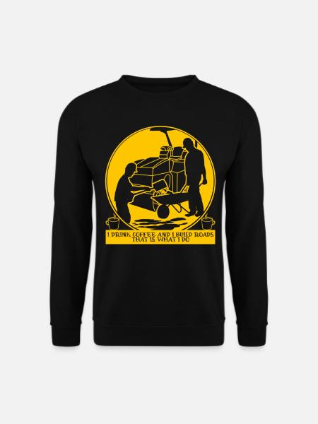 Straßenwärter Straßenbauer Straßenbau - Unisex Pullover - Schwarz