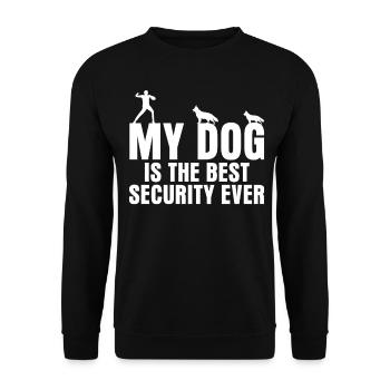White Shepherd German Shepherd Dogs Dog - Unisex Sweatshirt - black - Front - Alina (178cm) & Michal (187cm)