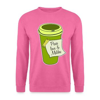 Matcha Tea Japanese Green Tea Powder - Unisex Pullover - Pink - Vorne