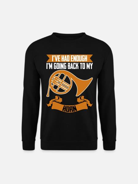 French Horn Brass Instrument - Unisex Sweatshirt - black