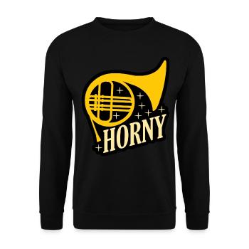 Orchestre Cuivres Cor français - Sweat-shirt Unisexe - noir - Devant - Alina (178cm) & Michal (187cm)