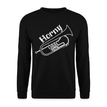 Cuivres Orchestre Bugle - Sweat-shirt Unisexe - noir - Devant - Alina (178cm) & Michal (187cm)