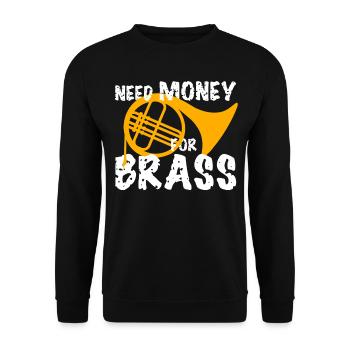 French Horn Orchestra - Unisex Pullover - Schwarz - Vorne - Alina (178cm) & Michal (187cm)