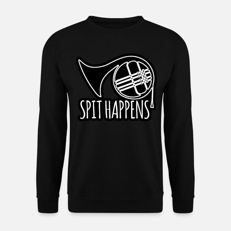 French Horn - Unisex Pullover - Schwarz