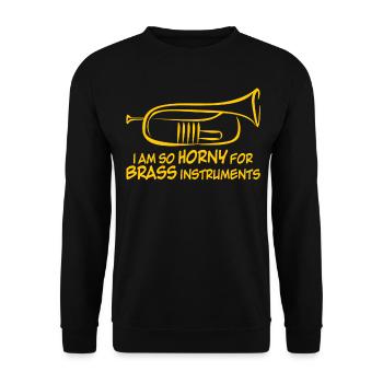Orchestre de bugles - Sweat-shirt Unisexe - noir - Devant - Alina (178cm) & Michal (187cm)