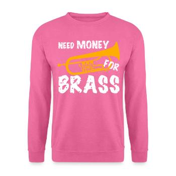 Brass Instrument Flugelhorn Orchestra - Unisex Pullover - Pink - Vorne